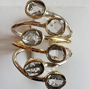 Genuine Herkimer Diamond Ring Size 8